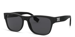 تسوق نظارة شمسية مربعة بربري بلون Matte Black أونلاين.