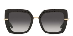 Shop Dolce & Gabbana Square Sunglasses in Black Cocco online.
