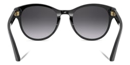 Shop Dolce & Gabbana Round Sunglasses in Black online.