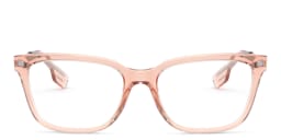 Shop BURBERRY Rectangle Eyeglasses in Pink online.