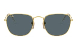 Shop Ray-Ban Frank Square Sunglasses in Gold online.