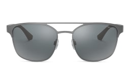 Shop Emporio Armani Square Sunglasses in Matte Grey online.