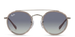 تسوق نظارة شمسية بإطار دائري للأطفال راي بان جونيور بلون Transparent Grey أونلاين.
