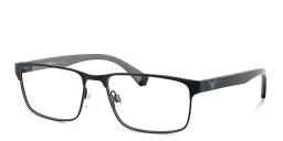 تسوق نظارة طبية بإطار مستطيل امبوريو أرماني بلون Matte Black أونلاين.