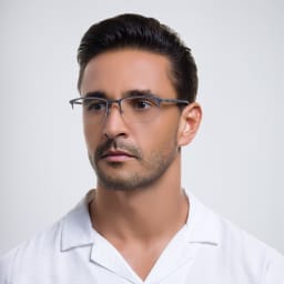 Shop EYE'M Half Rim Rectangle Eyeglasses in Silver online.