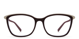 Shop EYE'M Square Eyeglasses in Burgundy online.