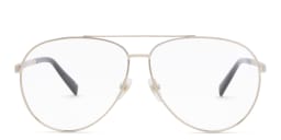 Shop EYE'M Wide Aviator Eyeglasses in Gold online.