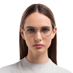 Shop EYE'M Unisex Round Eyeglasses in Gunmetal online.