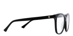 Shop EYE'M Square Eyeglasses in Black online.