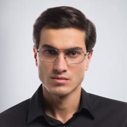 Shop EYE'M Irregular Eyeglasses in Silver online.