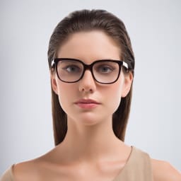 Shop EYE'M Square Eyeglasses in Havana online.