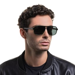 Shop EYE'M Aviator Sunglasses in Black online.