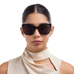 Shop EYE'M Cat Eye Sunglasses in Black online.