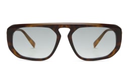 Shop EYE'M Irregular Sunglasses in Havana online.
