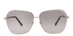 Shop EYE'M Wide Cat Eye Sunglasses in Gold online.
