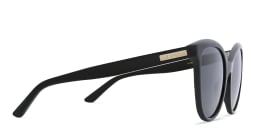 Shop EYE'M Cat Eye Sunglasses in Black online.