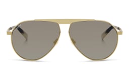 Shop EYE'M Aviator Sunglasses in Matte Gold online.