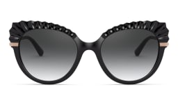Shop Dolce & Gabbana Cat Eye Sunglasses in Black online.