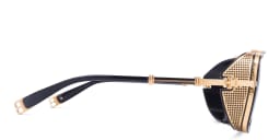 Shop BALMAIN O.R. Unisex Aviator Sunglasses in Gold online.