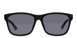 Shop GUCCI Rectangle Sunglasses in Black online.