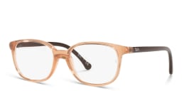 تسوق نظارة طبية بإطار مربع للأطفال راي بان جونيور بلون Transparent Brown أونلاين.