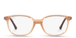 Shop Ray-Ban Junior Kids Square Eyeglasses in Transparent Brown online.