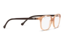 Shop Ray-Ban Junior Kids Square Eyeglasses in Transparent Brown online.
