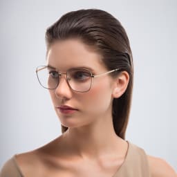 Shop BURBERRY Wide Square Eyeglasses in Black online.