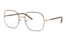 Shop PRADA Square Eyeglasses in Brown/Beige online.