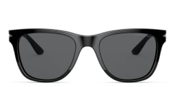 Shop GIORGIO ARMANI Square Sunglasses in Black online.
