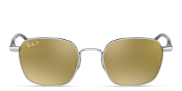 Shop Ray-Ban Square Sunglasses in Silver online.