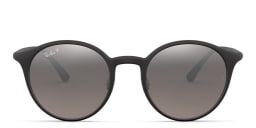 Shop Ray-Ban Unisex Round Sunglasses in Black online.