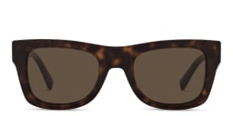 Shop VALENTINO Square Sunglasses in Havana online.