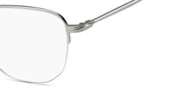 Shop DAVID BECKHAM Half Rim Square Eyeglasses in Palladium Havana online.