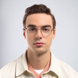 Shop EYE'M Square Eyeglasses in Gold online.