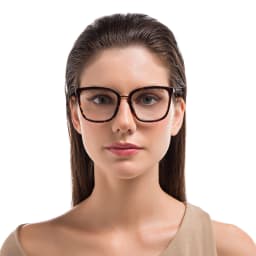 Shop EYE'M Square Eyeglasses in Havana online.