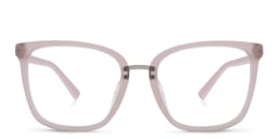 Shop EYE'M Square Eyeglasses in Nude online.