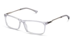 Shop EYE'M Wide Rectangle Eyeglasses in Clear online.