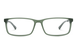 Shop EYE'M Wide Rectangle Eyeglasses in Green online.
