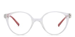 Shop EYE'M Kids Round Eyeglasses in Clear online.