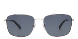 Shop EYE'M Unisex Square Sunglasses in Silver online.