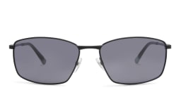 Shop EYE'M Wide Rectangle Sunglasses in Black online.