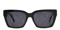 Shop EYE'M Square Sunglasses in Black online.