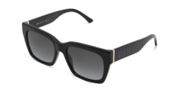 تسوق نظارة شمسية مربعة EYE'M بلون Black أونلاين.