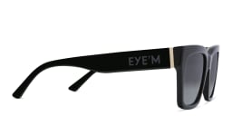تسوق نظارة شمسية مربعة EYE'M بلون Black أونلاين.