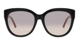 Shop EYE'M Cat-Eye Sunglasses in Black & Coral online.