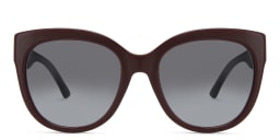 Shop EYE'M Cat-Eye Sunglasses in Burgundy online.