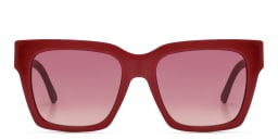 Shop EYE'M Square Sunglasses in Red online.