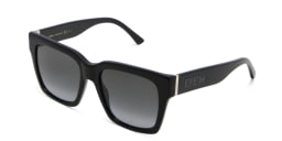Shop EYE'M Square Sunglasses in Black online.