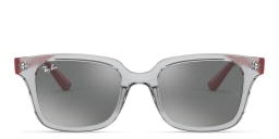 تسوق نظارة شمسية بإطار مربع للأطفال راي بان جونيور بلون Transparent Grey أونلاين.